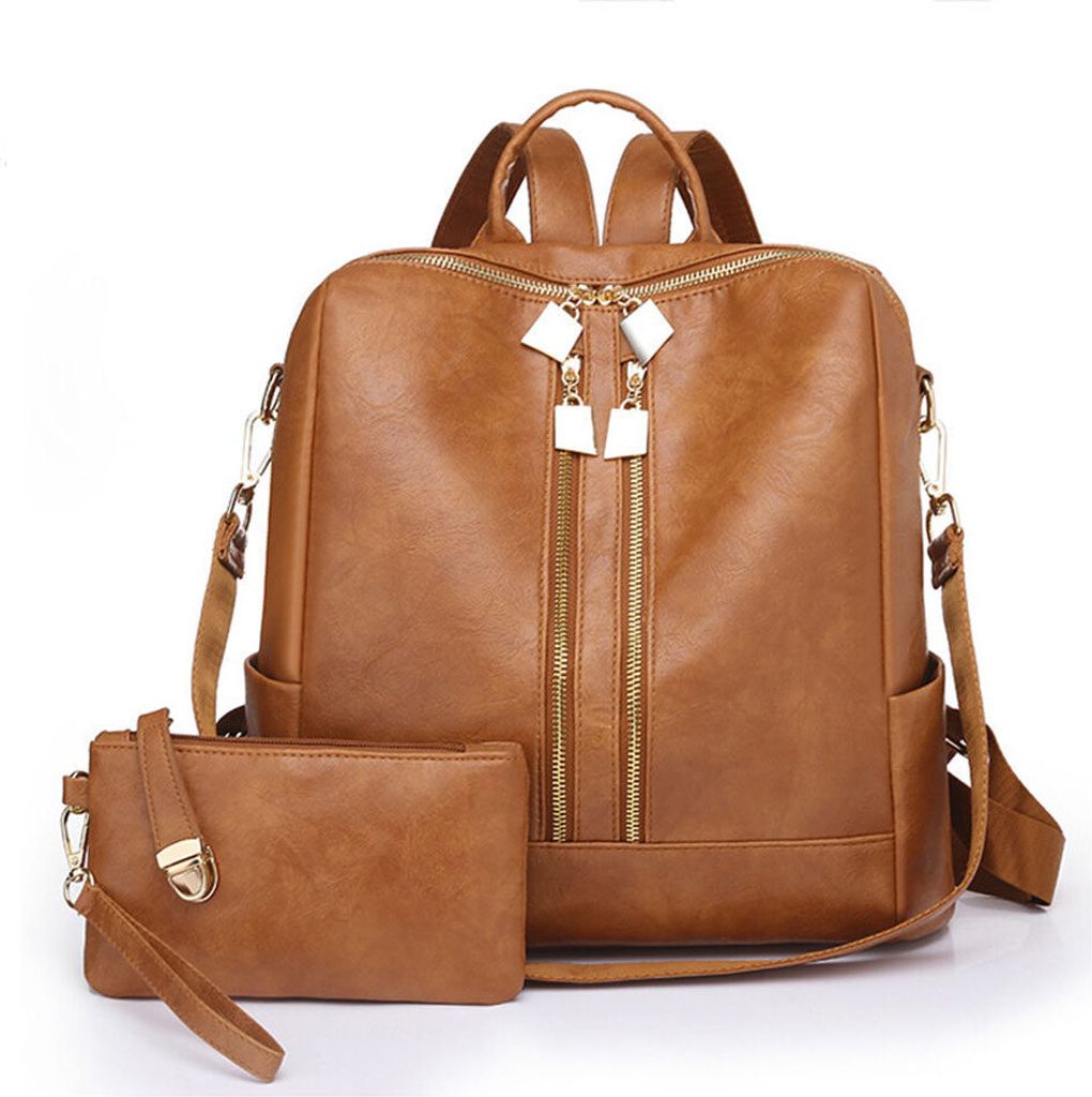 MODFU Damen-Kunstleder-Rucksack-Geldbörsen Mehrzweck-Design Produktbild 