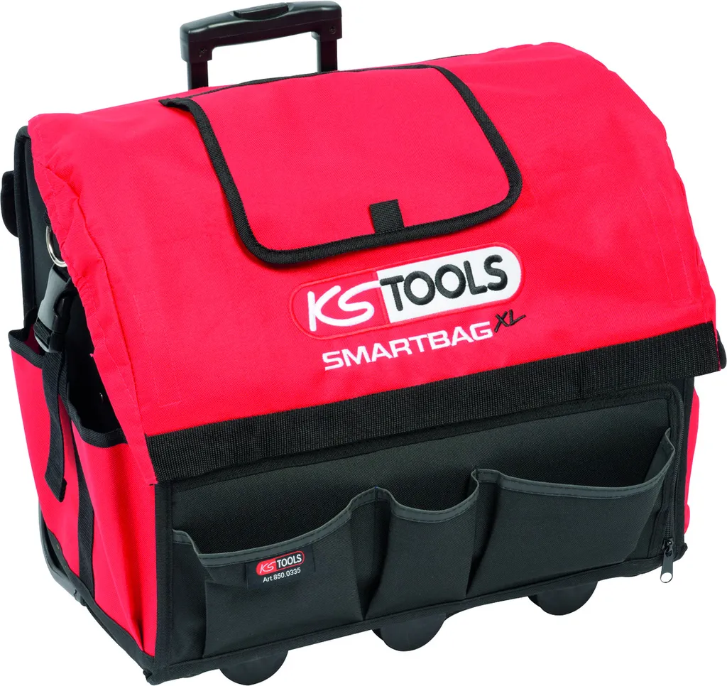 Sac à outils universel XL robuste avec poignée télescopique et roues