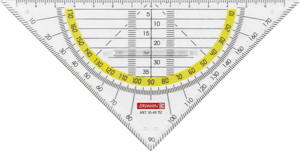 Règle de traçage 16cm avec poignée pour écoliers BRUNNEN 1049757 - 10pcs
