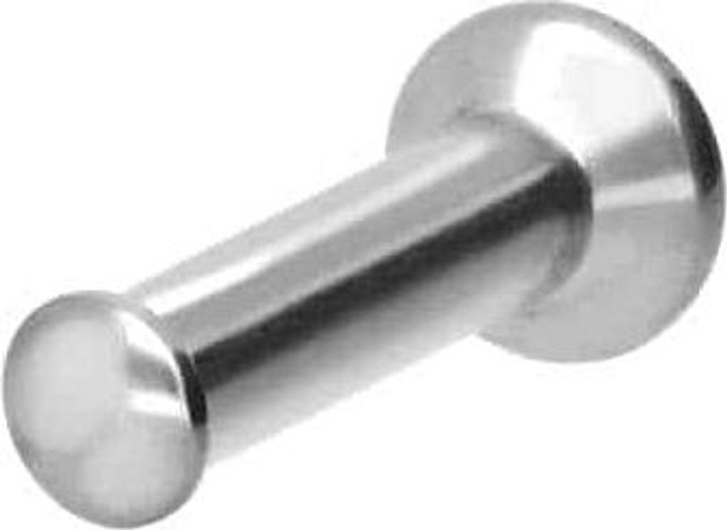Ohrpiercing, Nasenpiercing Chirurgenstahl Triple Piercing Mini Labret mit Innengewinde FLAT-DISC Silber Stablänge: 6mm | Discgröße: 1,5mm
