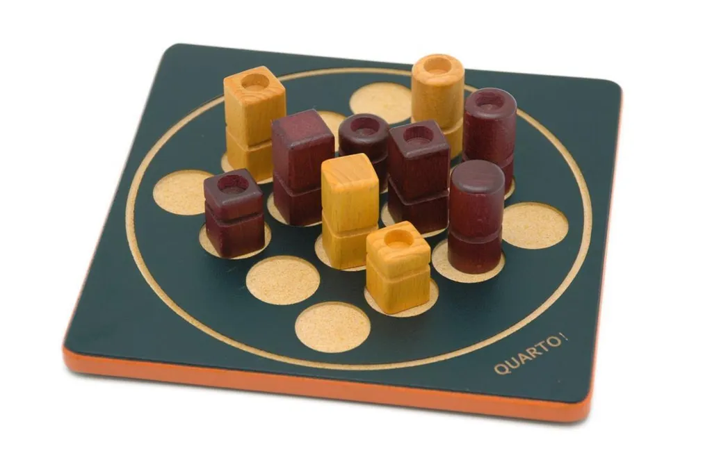 Jeu Quarto Mini Gigamic - Un Casse-tête Tactique en Bois pour 2 Joueurs