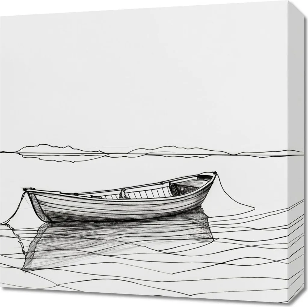 Quadro su Tela Libertà sull'acqua 50x50 cm | Emozioni d'Arredo