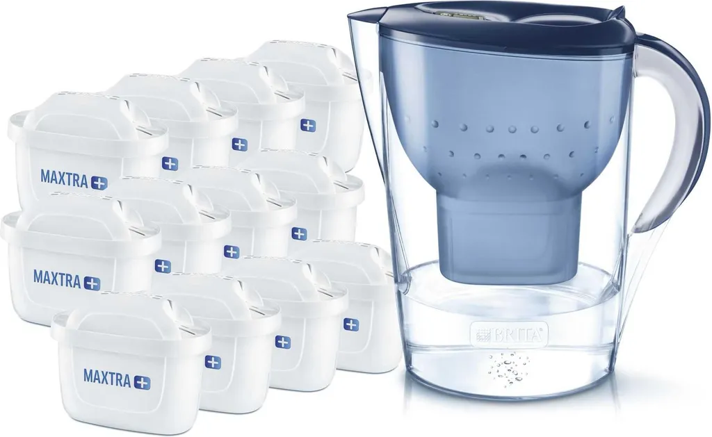 Sistema Filtrante BRITA Marella Blu + 12 Cartucce MAXTRA PRO 125978