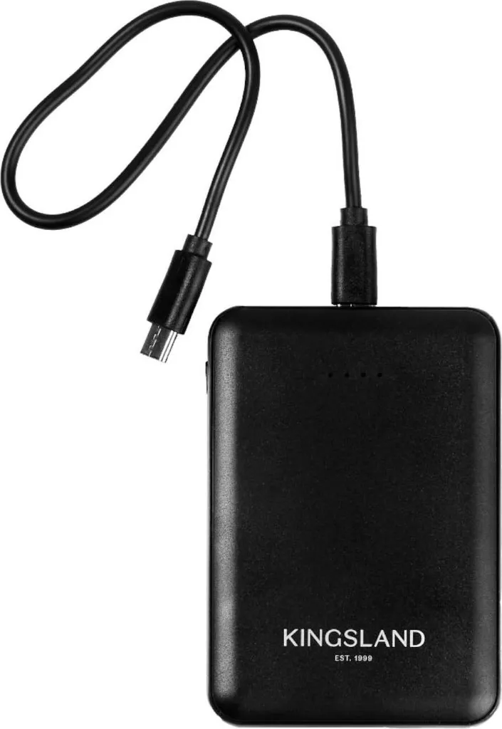 Kingsland Powerbank KLPowerbank HW 2025 Akku Nero - Batteria Gilet Riscaldati