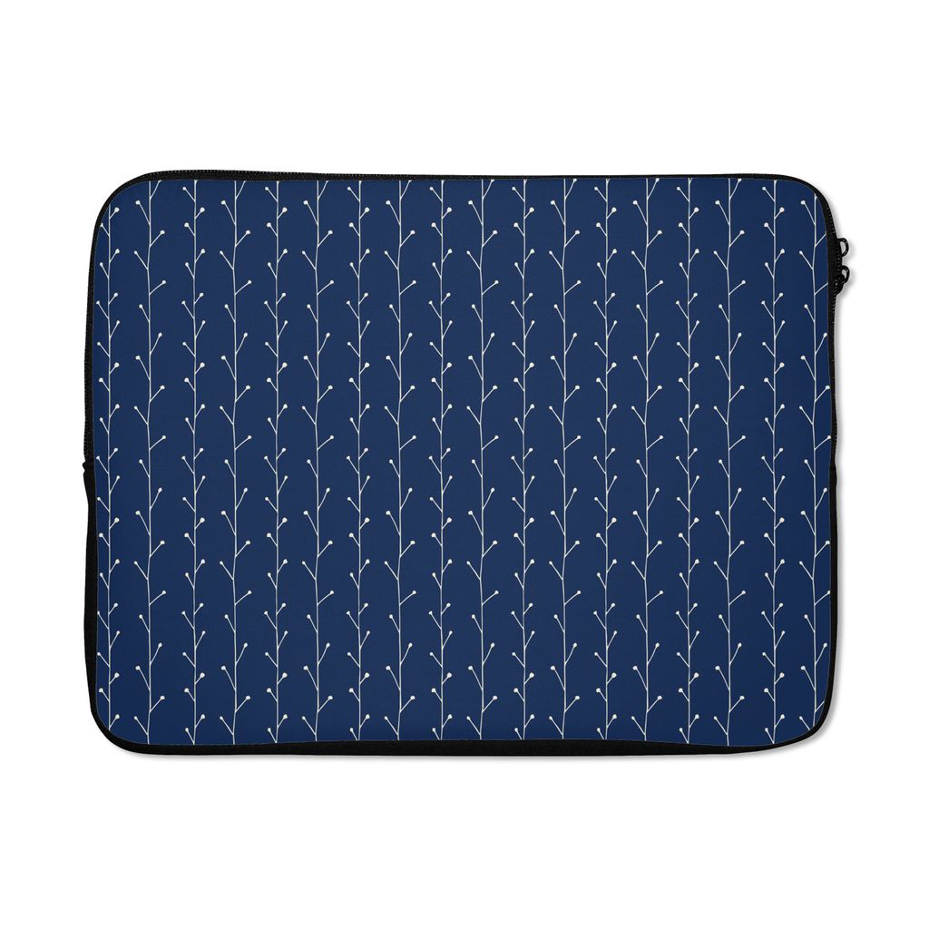 MuchoWow Laptop Hülle 17 Zoll Laptoptasche Pflanzen - Muster - Japan - Zipper - Schutzabdeckung