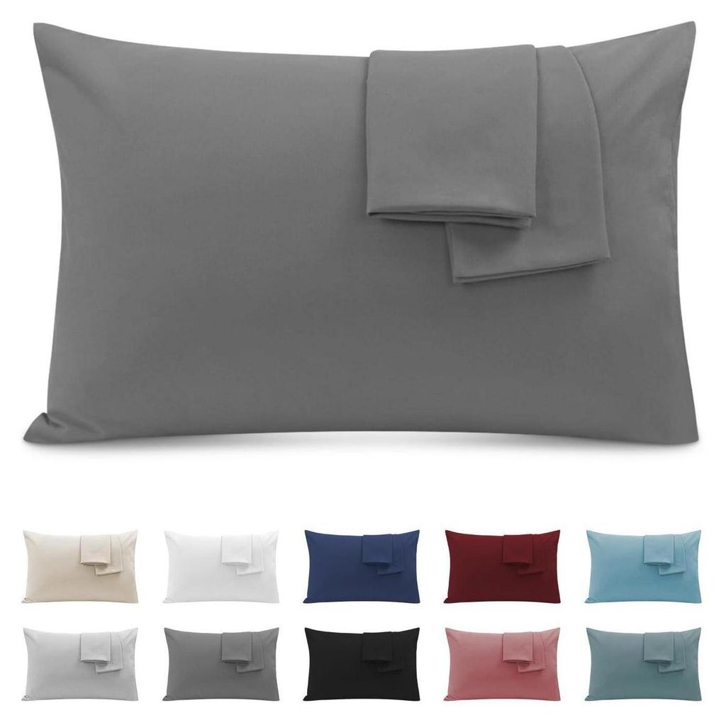 Poťahy na vankúše 50x90 cm, mikrovlákno, tmavosivá farba, Obrázok produktu 