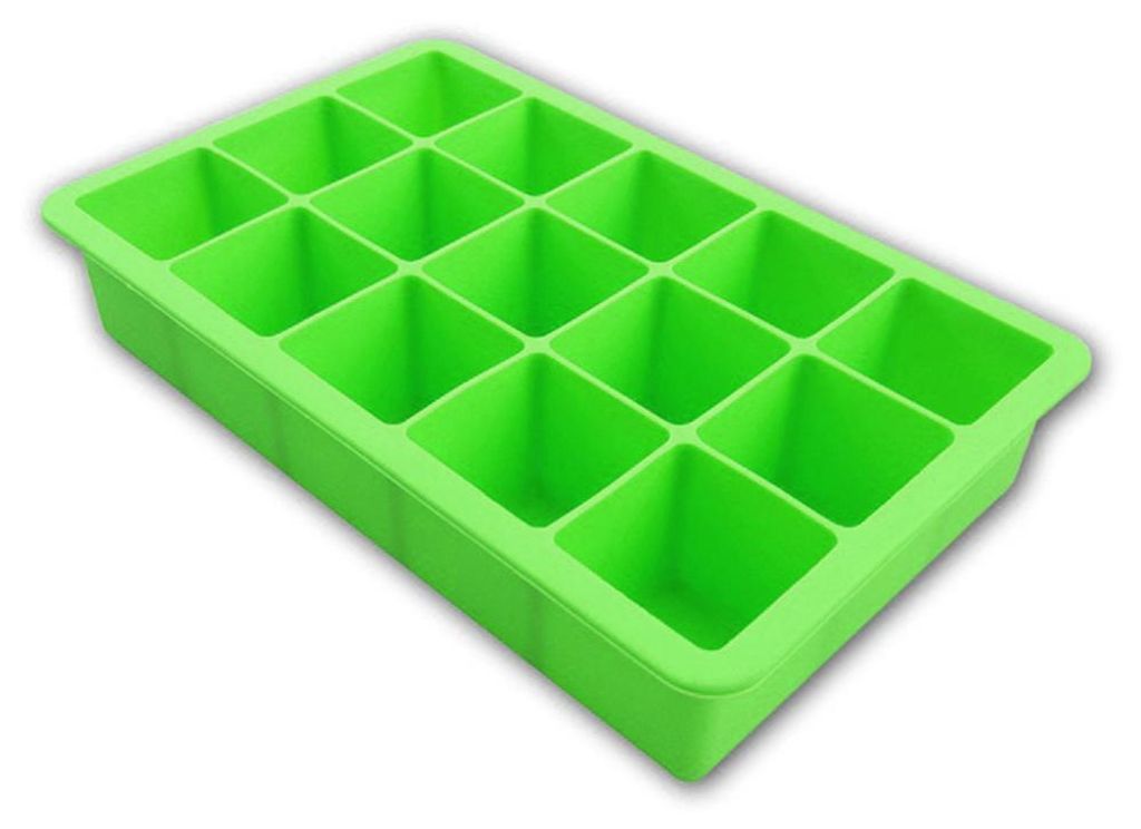 Lebensmittelqualitaet Silikon Eiswuerfelschale 14 Grids Ice Cube Mould Kleine Eismaschine