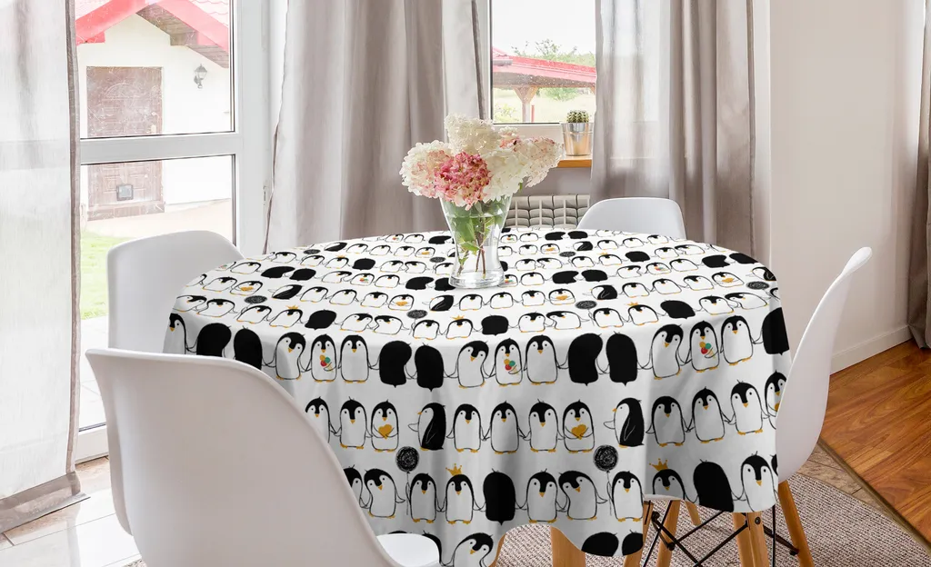 Tovaglia Pinguini ABAKUHAUS 150cm | La Tavola Più Cool della Città