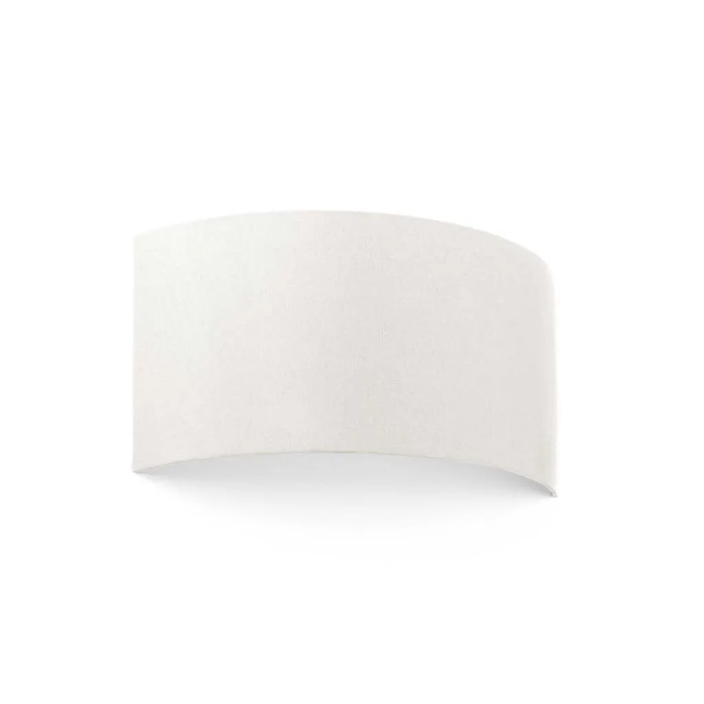 Applique Semicircolare Beige Cotone | Lampada da Parete E27 Offerta
