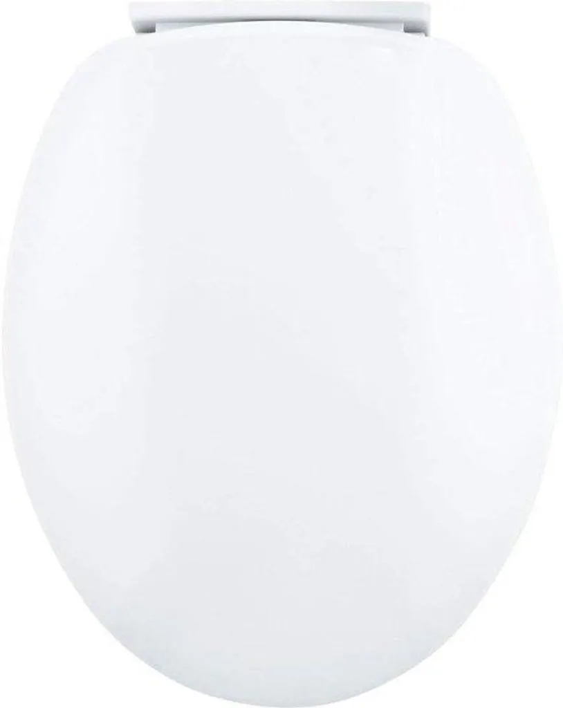 Siège de WC blanc verrouillable avec mécanisme de commutation intelligent