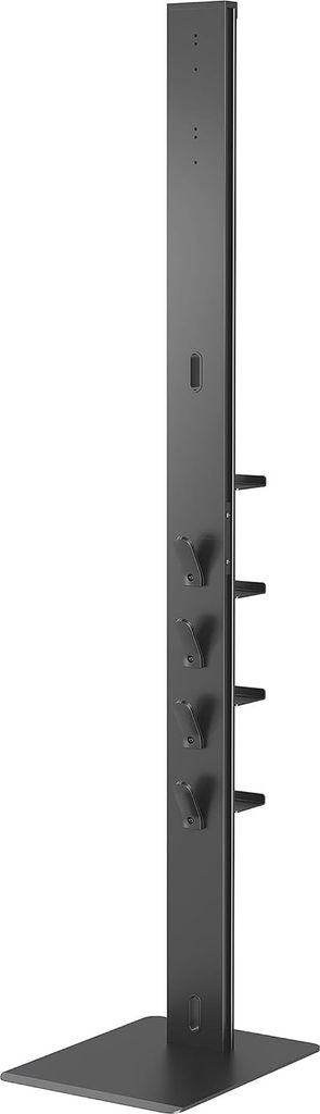 PureMounts Staubsaugerständer mit angeschrägter Bodenplatte für Saugroboter, 8 Zubehör-Halterungen, kompatibel mit Dyson V6, Dyson V7, Dyson V8...