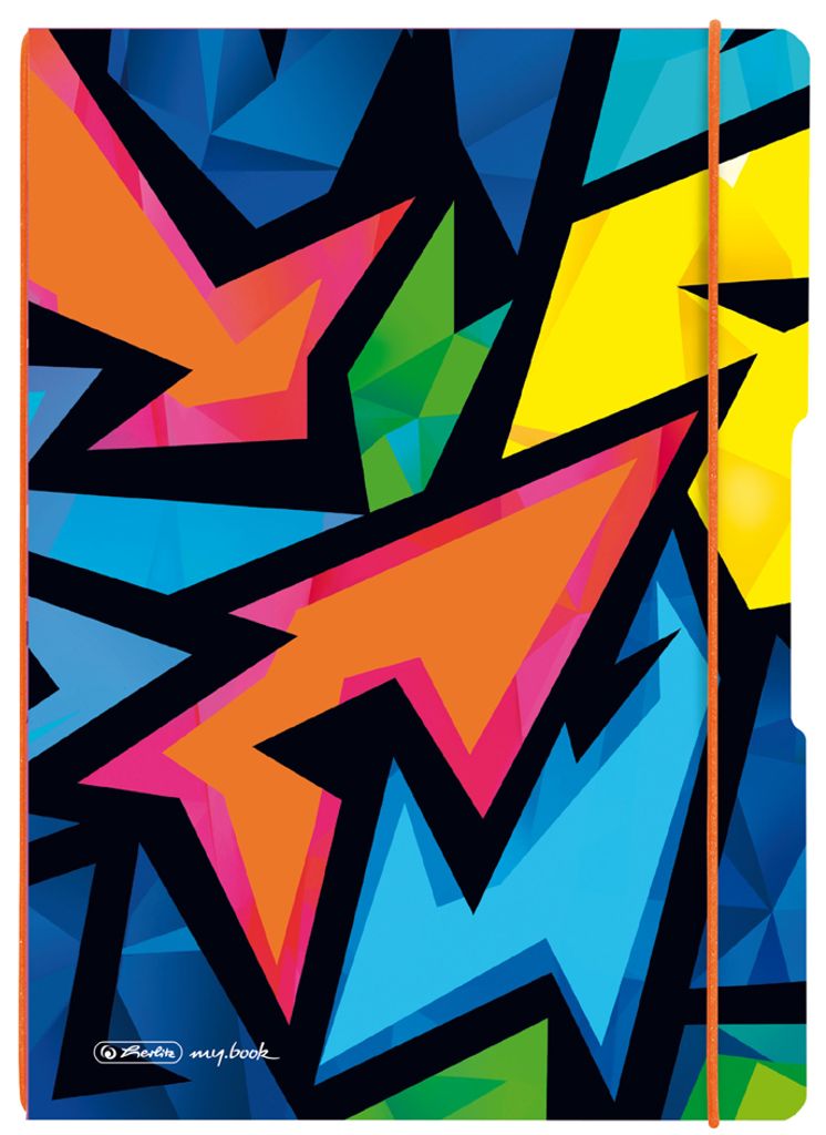 Herlitz Neon Art Gomma Per Cancellare In Plastica Con Astuccio Scorrevole, Per Grafite, Design Colorato