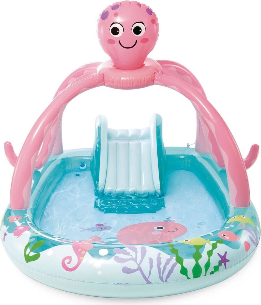 Aire De Jeux Pieuvre Intex - Toboggan Et Pulvérisateur Pour Enfants Dès 2 Ans | 229L