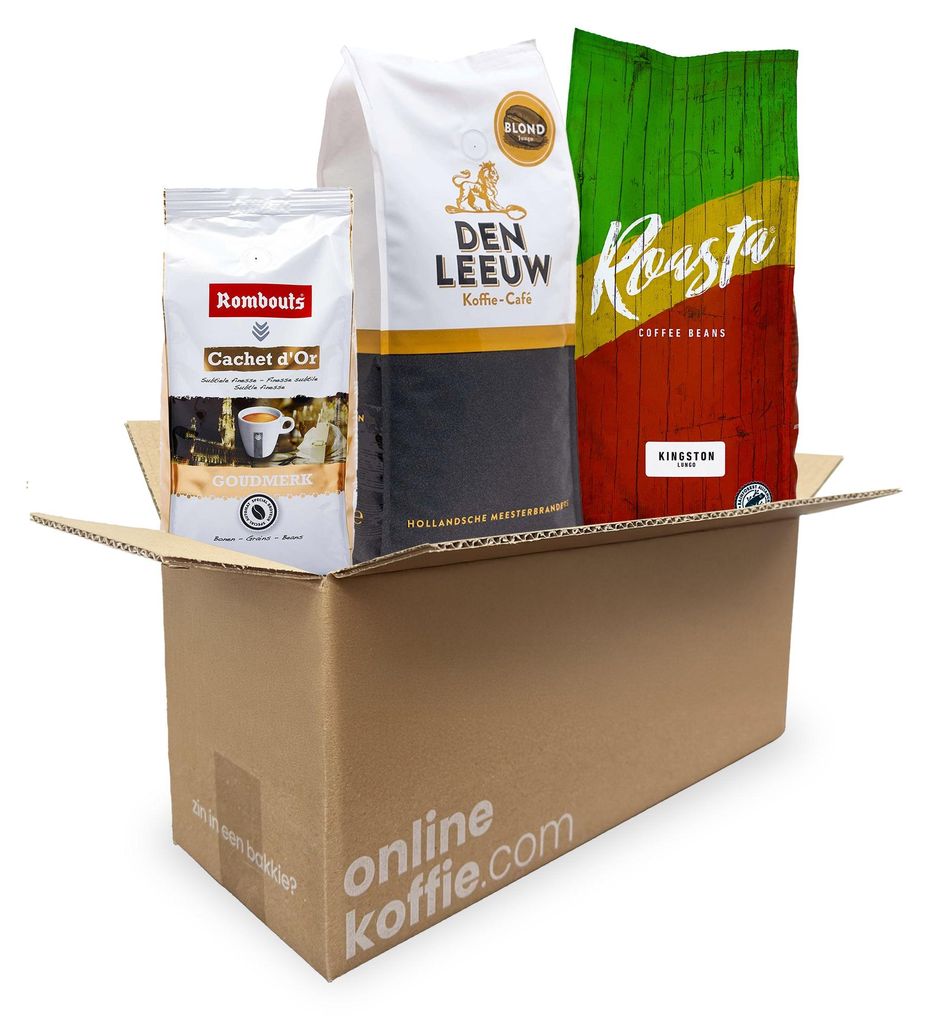 100% Arabica Espresso Probierpaket 2,25kg Kaffeebohnen – Produktbild 