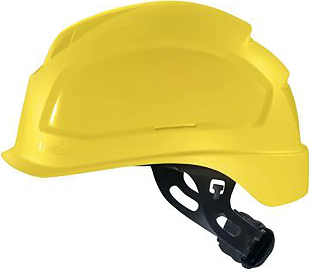 Casque de sécurité uvex pheos ABS jaune avec système de serrage WR