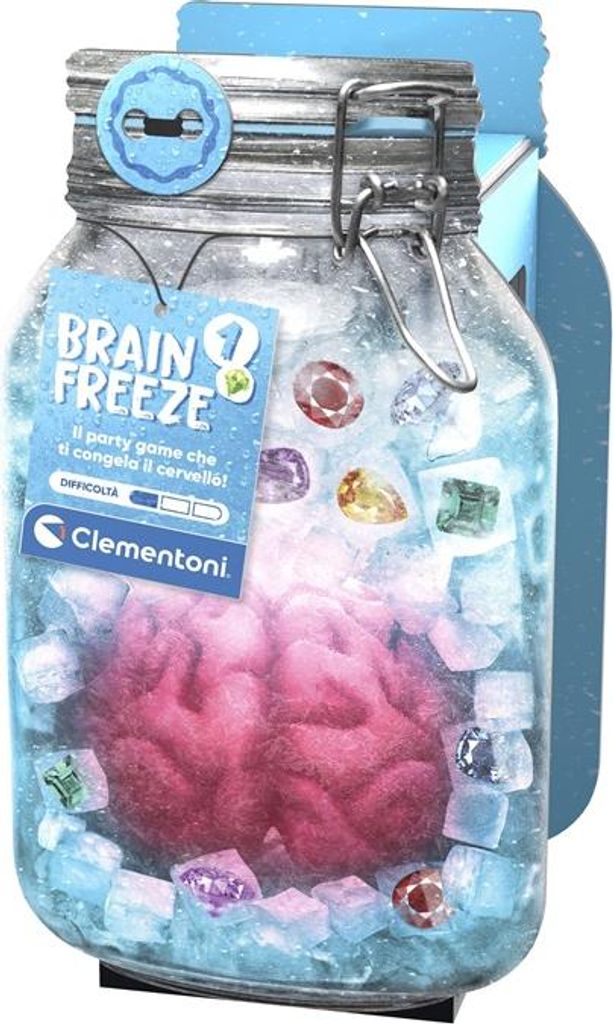 Clementoni Brain Freeze 1 Mehrfarbiges Puzzle-Brettspiel für 1-4 Spieler 7-99 Jahre