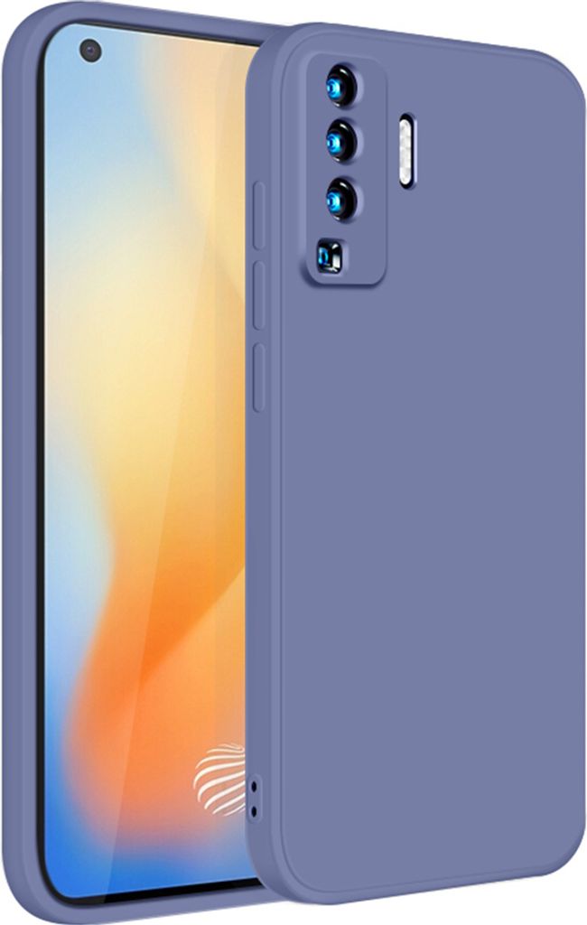 VIVO X50 Hülle, LaimTop Slim Liquid Silikon Gel Gummi Schutzhülle für VIVO X50 Grau