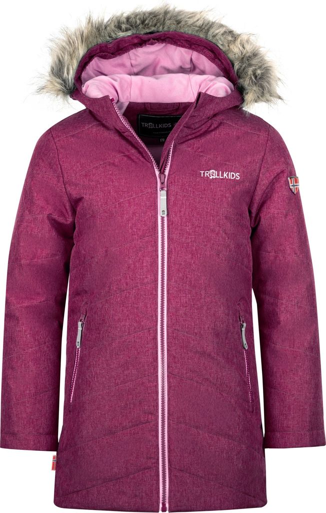 Trollkids Mädchen Wasserdichte Jacke Rotwein 133-229 Grösse 110