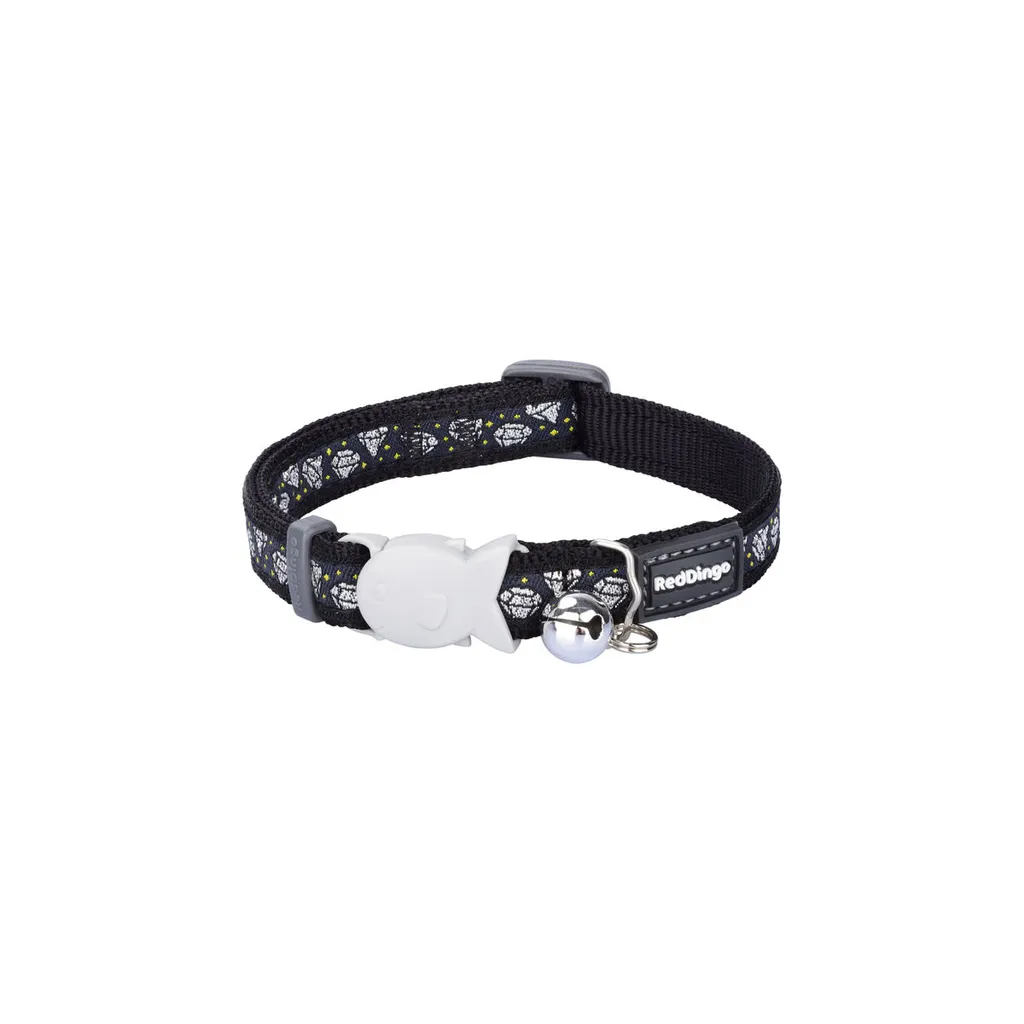 Red Dingo Diamond Collare Gatto Nero 20-32cm - Sicurezza e Stile