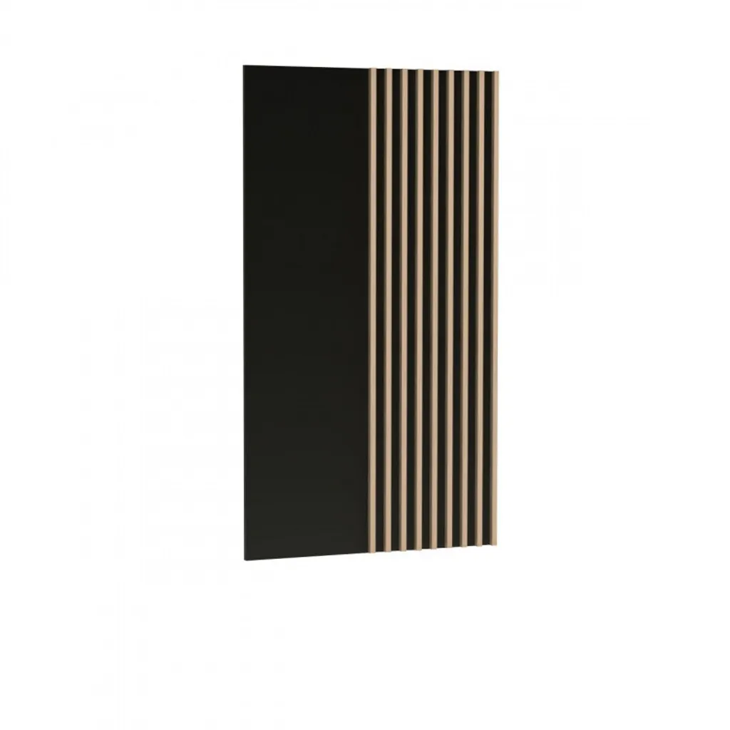 Panneau mural ORURO bicolore chêne artisan et noir format 80x138