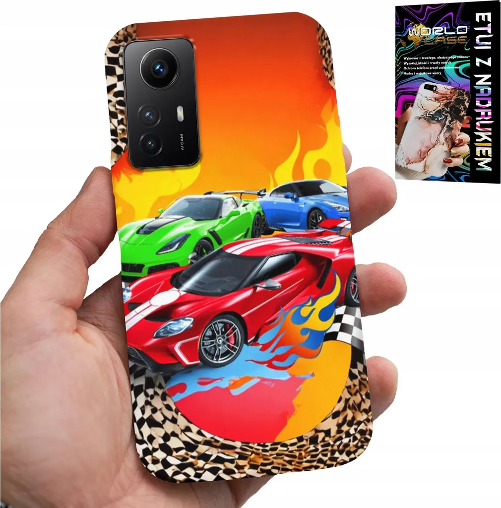 Cover Xiaomi Note 12S 4G Antiurto Bambini Auto da Corsa + Vetro