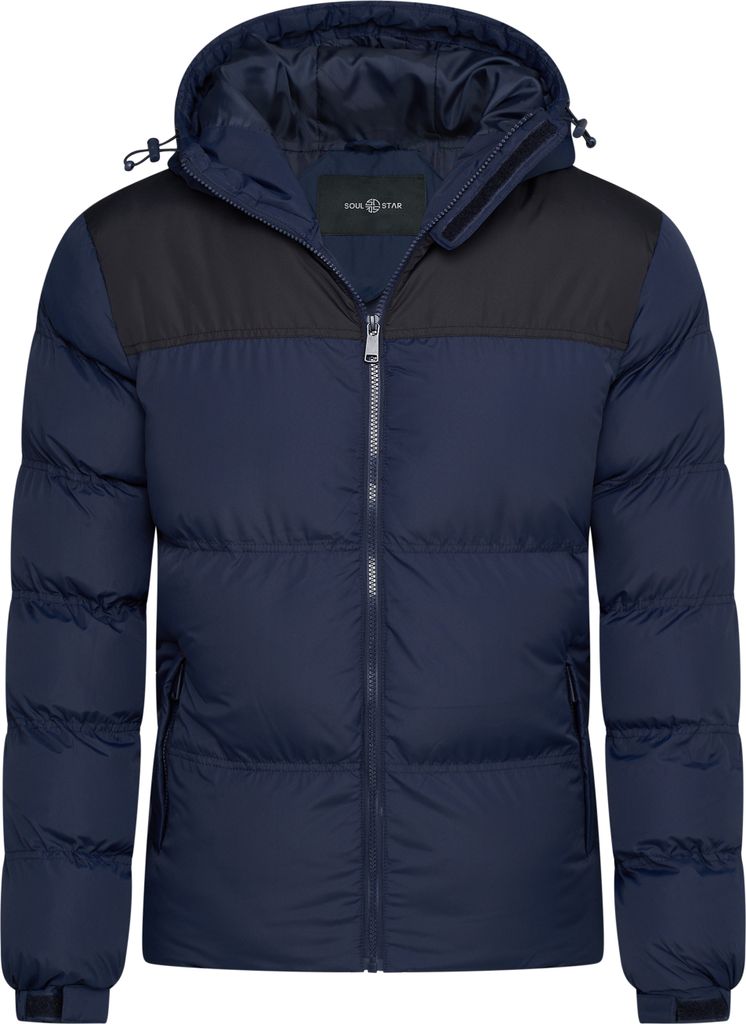 SOULSTAR Herren Winterjacke S2KRAGERO Puffer Jacke mit Kapuze warme Steppjacke