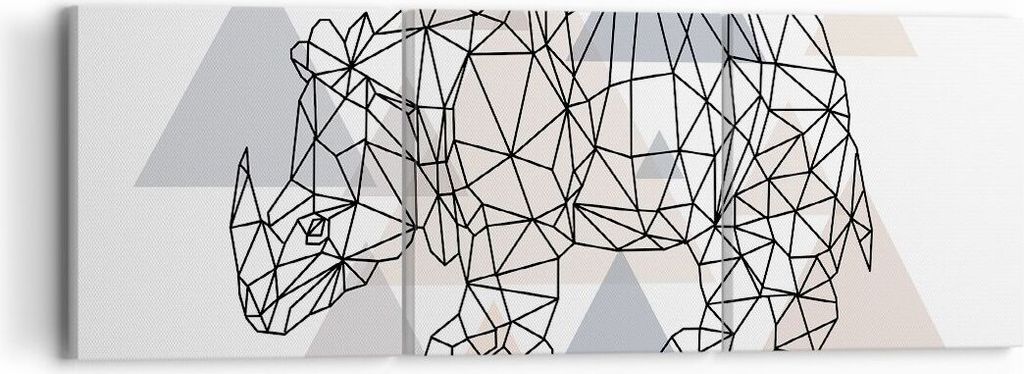 Bild auf Leinwand - Leinwandbild - Tier Abstraktion - 90x30cm - Wand Bild - Wanddeko - Wandbilder - Leinwanddruck - Bilder - Kunstdruck - Wanddekor...