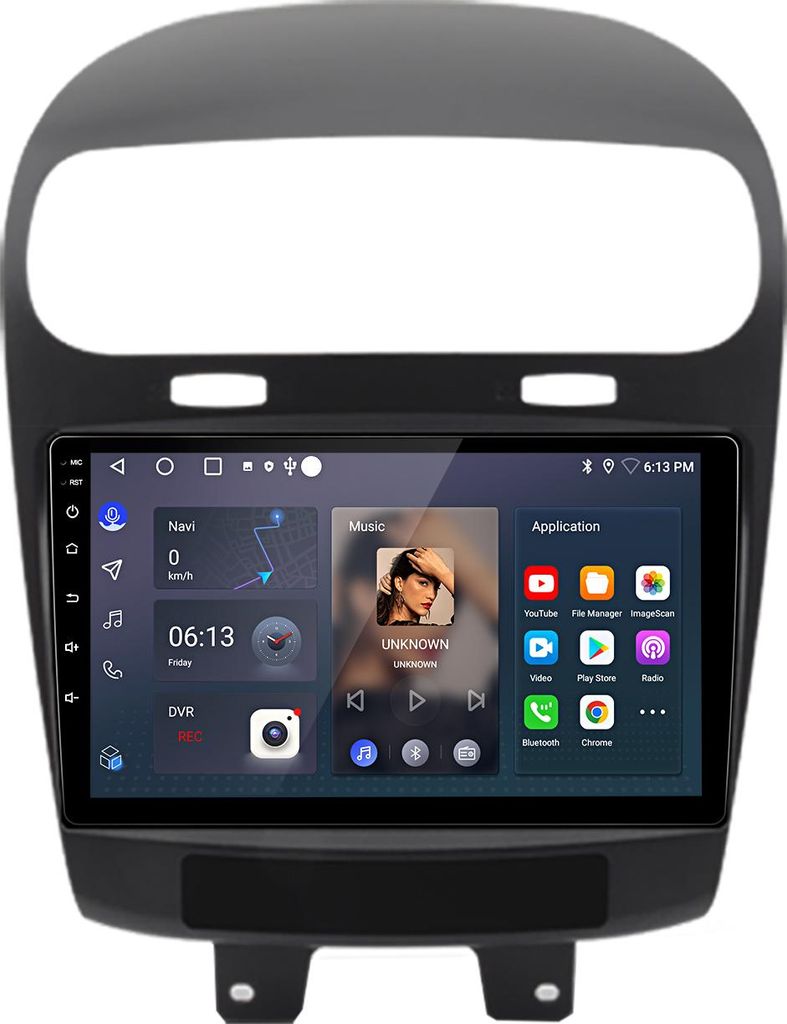 Autoradio Für Fiat Freemont Dodge Journey 2012-2020 Carplay Android Auto Car Multimedia Radio Android GPS Navi WIFI BT DAB+RDS SWC 9 Zoll 2+32GB