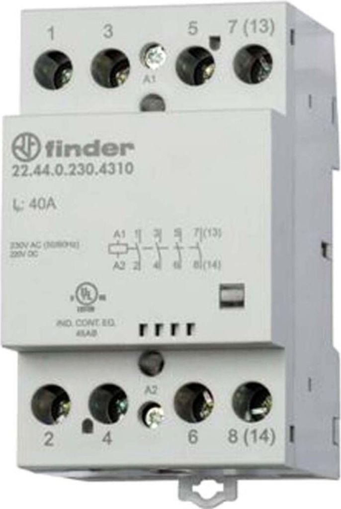 Finder Schütz für Reiheneinbau 22.44.0.024.4710 Produktbild 