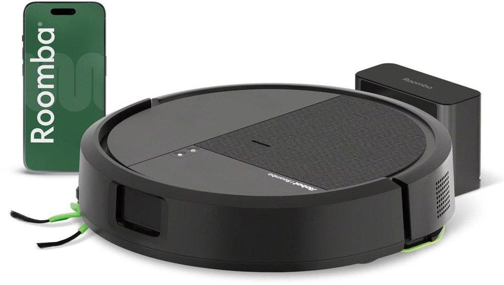 iRobot Roomba 115 Combo, Beutellos, Schwarz, Rund, Ladend, Produktbild 