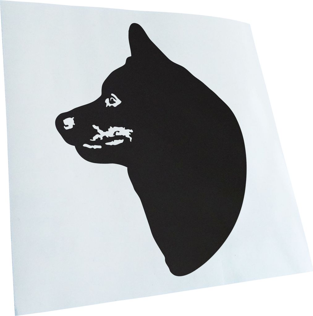 Kiwistar - Autoaufkleber - Schipperke Hund - Mattweiss - 13x10cm - Aufkleber für Auto, Laptop, Fahrrad, LKW, Motorrad mehrfarbig JDM Decal Racing
