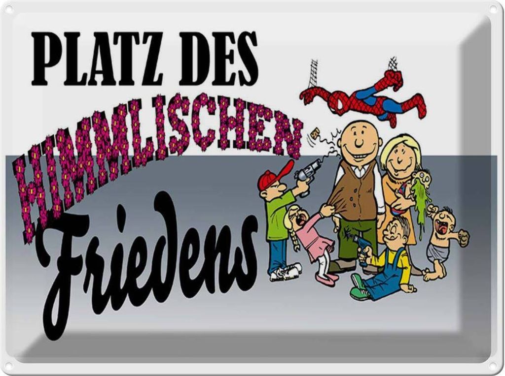 vianmo Blechschild 30x40 cm Platz des himmlischen Friedens Spruch Zitat