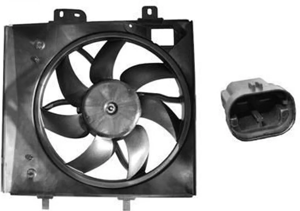 Ventilateur moteur électrique 340mm adaptable Peugeot et Citroën