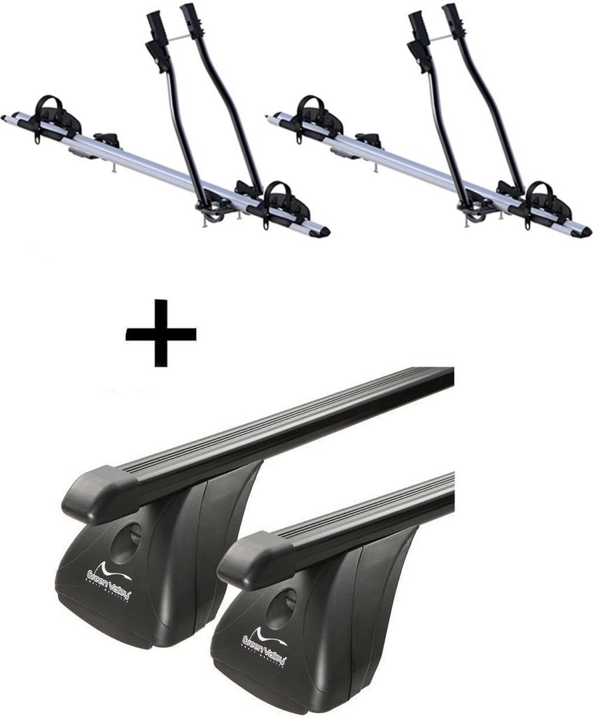 2x Fahrradträger SAGITTAR + Dachträger VDP Stahl kompatibel mit für Opel Astra F 3-5 Türer 1991-1998
