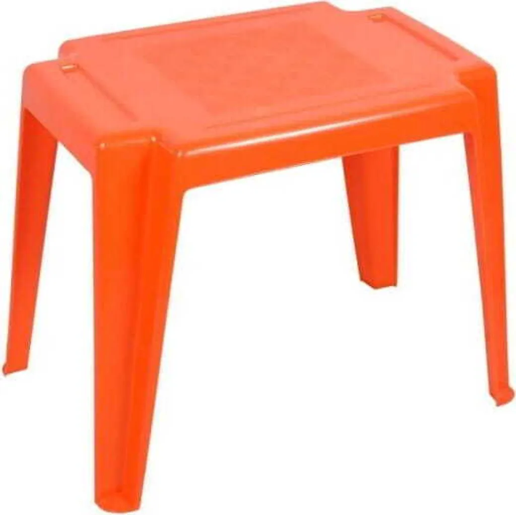 Table de maternelle orange Lolek pour activités ludiques et périscolaires