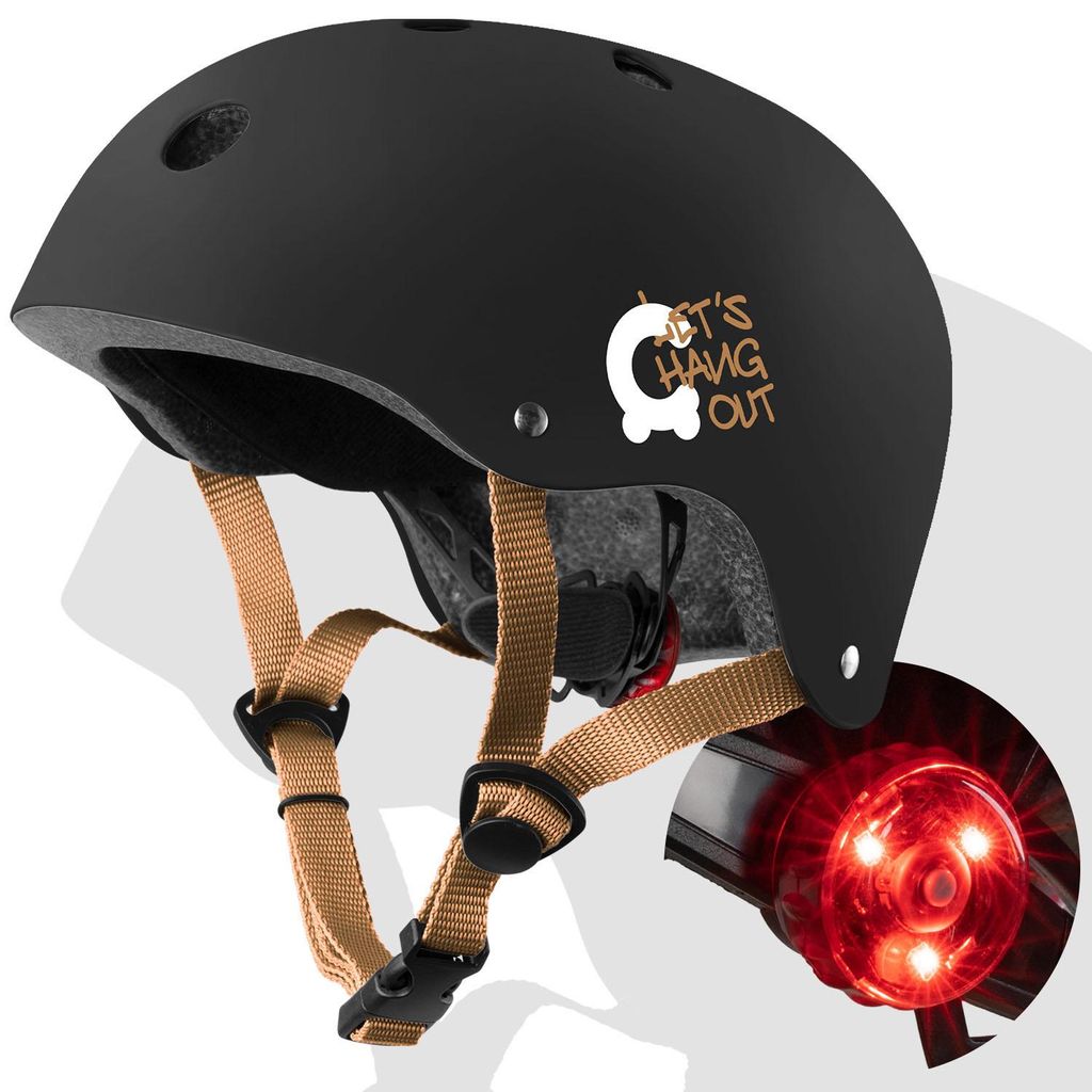 CARIBOO kinderhelm met ledverlichting, verstelbaar 48–52 cm Productafbeelding 