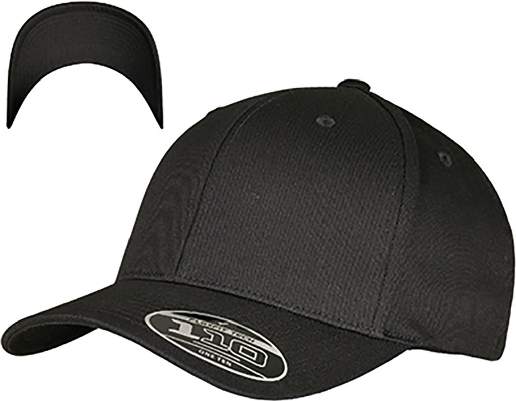 FLEXFIT 6277DC | Flexfit Wooly Combed Adjustable Cap, Robustes Material - Farbe: Black/Black - Größe: One Size