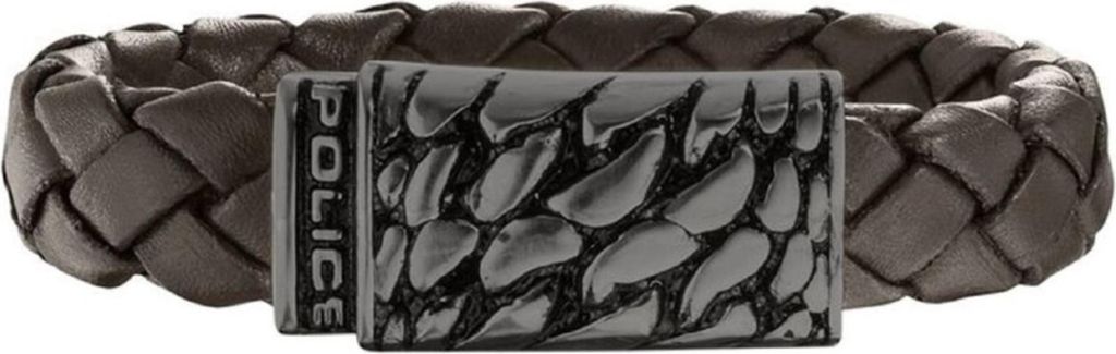Police Lederarmband PJ25729BLC.02-L Alligator 21 cm