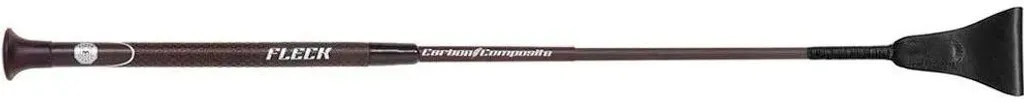 Cravache d'équitation Fleck Carbon 60 cm - Ultra Légère et Flexible Noir