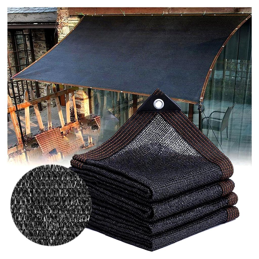 2 x 3 m Schattennetz, 90% Schattiernetz mit Ösen für Garten, Pergola, Terrassenpflanzen, Gewächshaus, Hühnerstall
