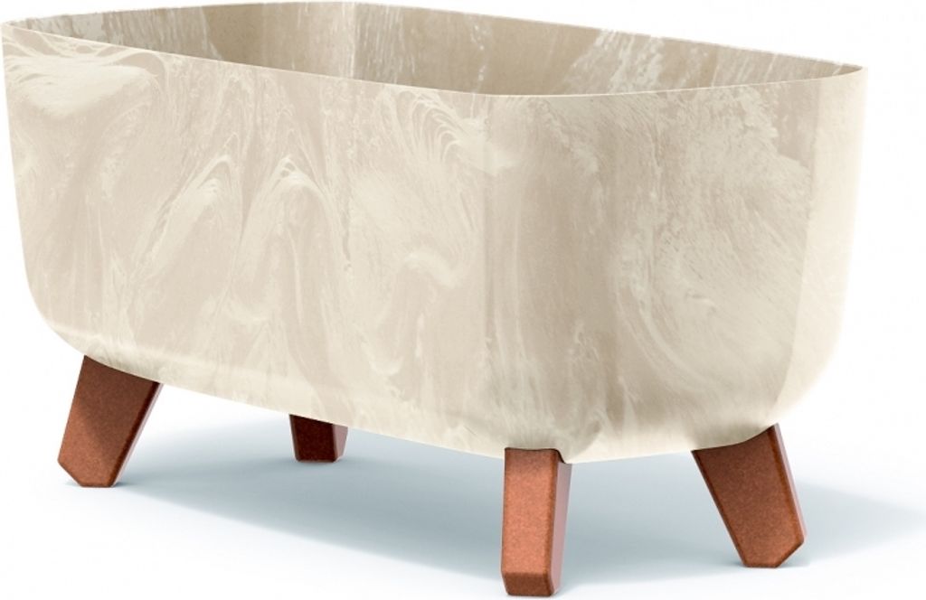 Gracia Case Beton Effekt Creme Bein Blumentopf Produktbild 