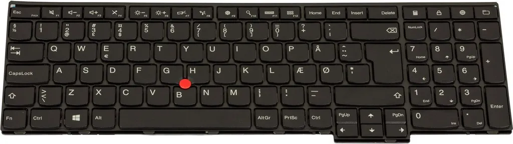 Clavier Lenovo 04Y2435 pour ThinkPad T540p - Disposition Danoise AZERTY