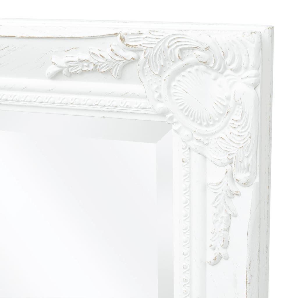 vidaXL Wandspiegel im Barock-Stil 100x50 cm Weiß Produktbild 5
