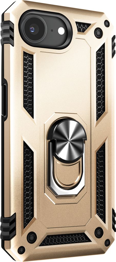 Avizar, Hülle iPhone 16e Hybrid Ring Magnetischer Halt, Gold