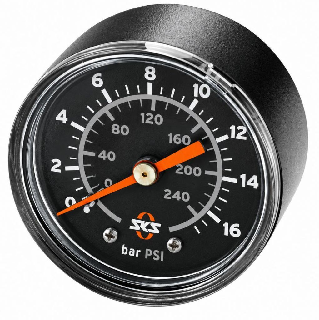 SKS Manometer für RENNKOMPRESSOR 50 mm bis 16 bar Produktbild 