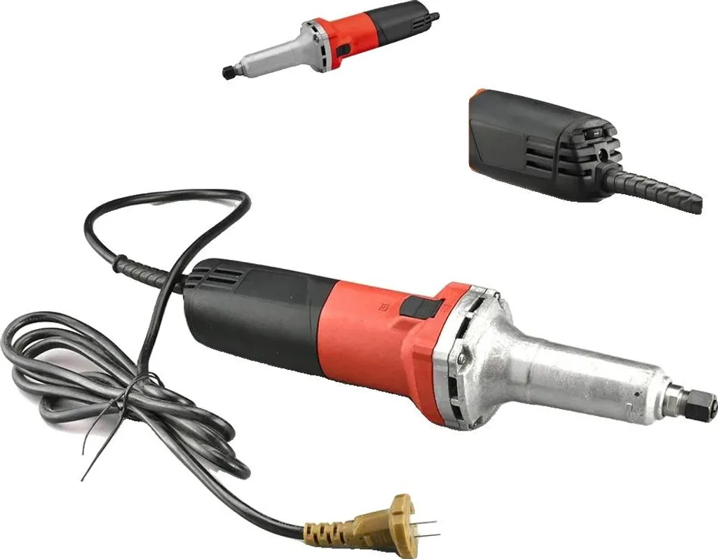 Ponceuse rouge anti-vibration à vitesse réglable pour ponçage sans fatigue