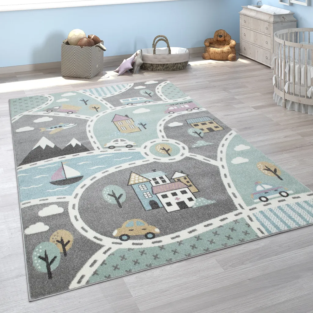 Teppich Kinderzimmer Spielteppich Babymatte Wohnen & Einrichten Wohnaccessoires Teppiche Kinderteppiche 