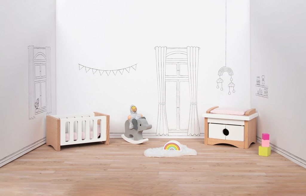 goki Puppenmöbel Style, Babyzimmer Produktbild 