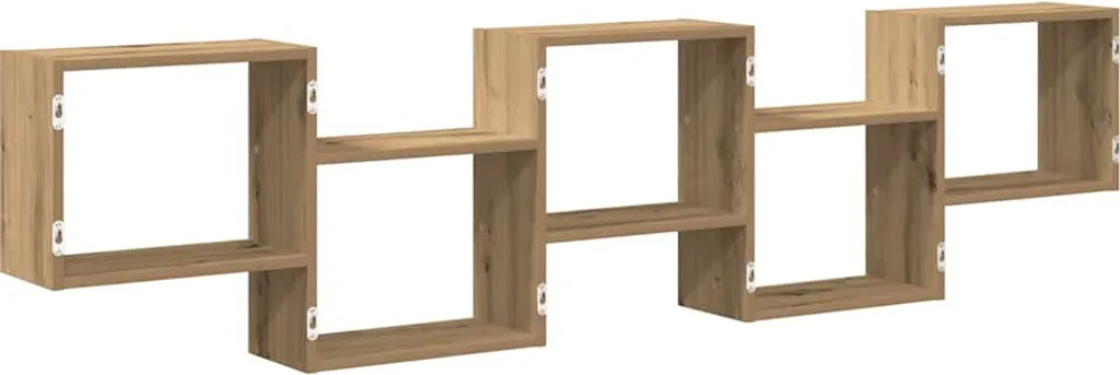 vidaXL Scaffale a Cubo 5 Scomparti Rovere Artisan | Libreria Parete Moderno