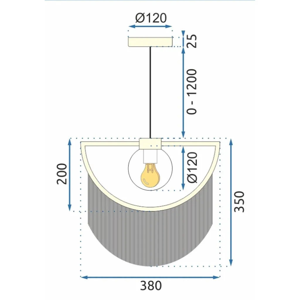 Éclairage de Cuisine Toolight APP968 Suspension Noire Design de Table - 8